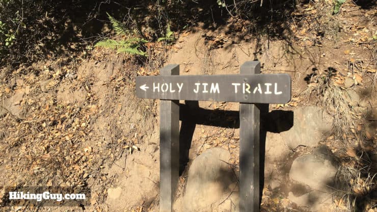 sign for the Holy Jim Trail