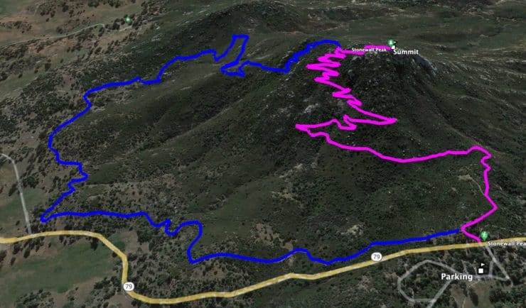 Stonewall Peak Trail 3d Map