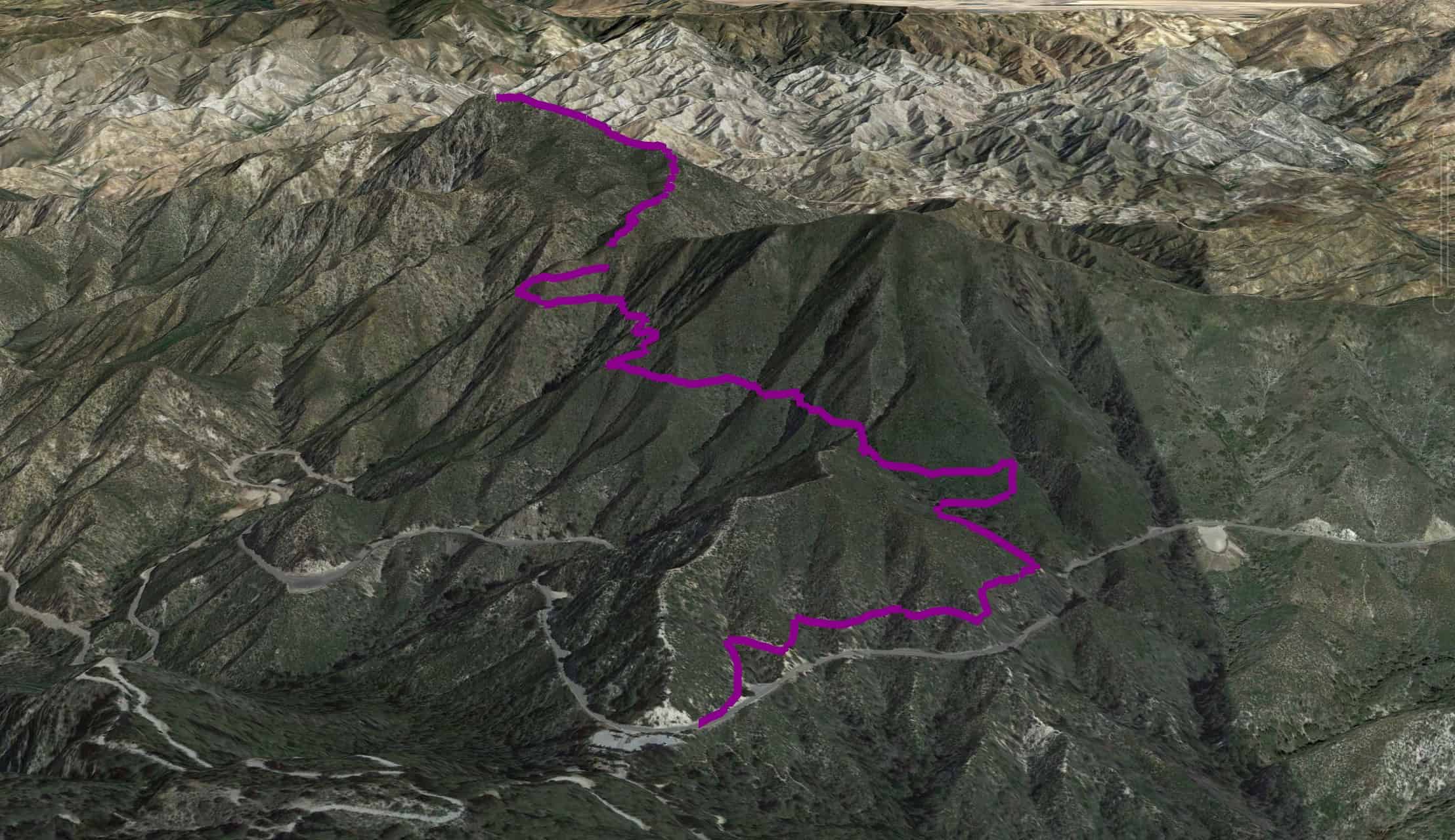 Strawberry Peak 3d Map