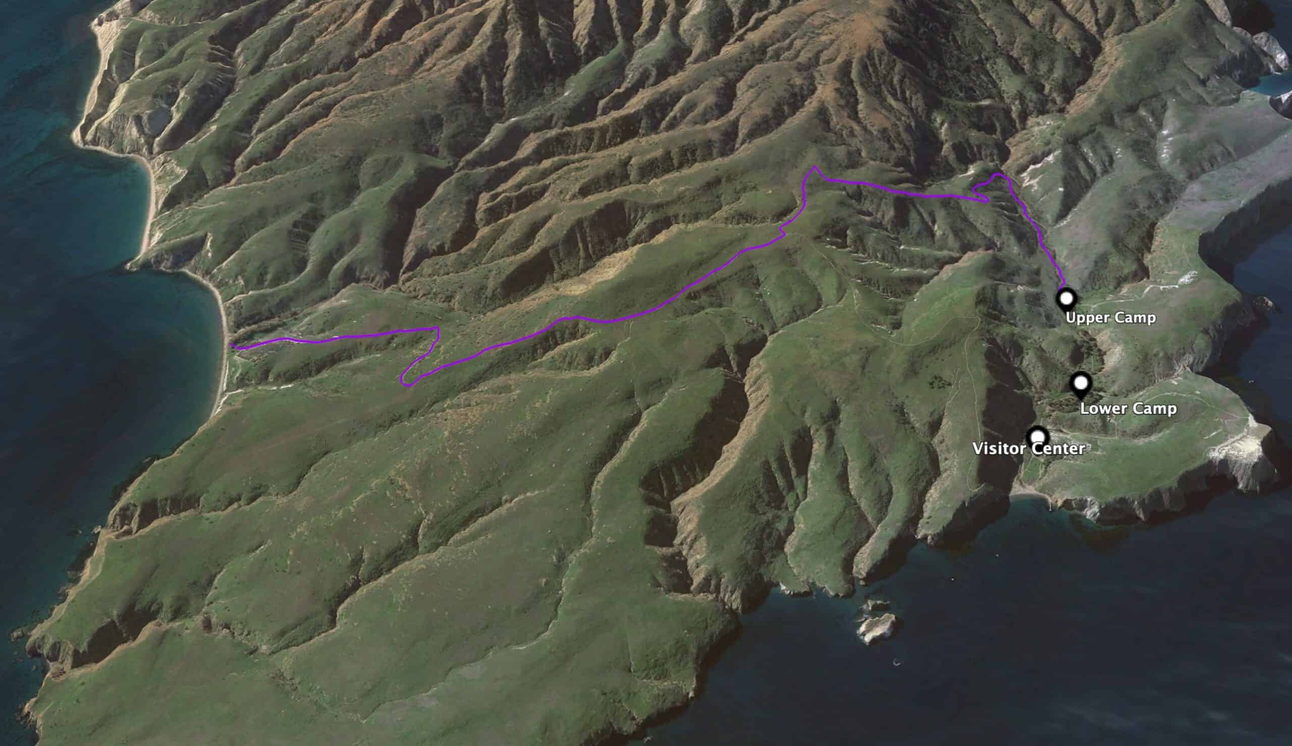 Summgers Cove Hike Map