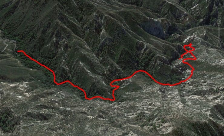 Switzer Falls Hike 3d Map