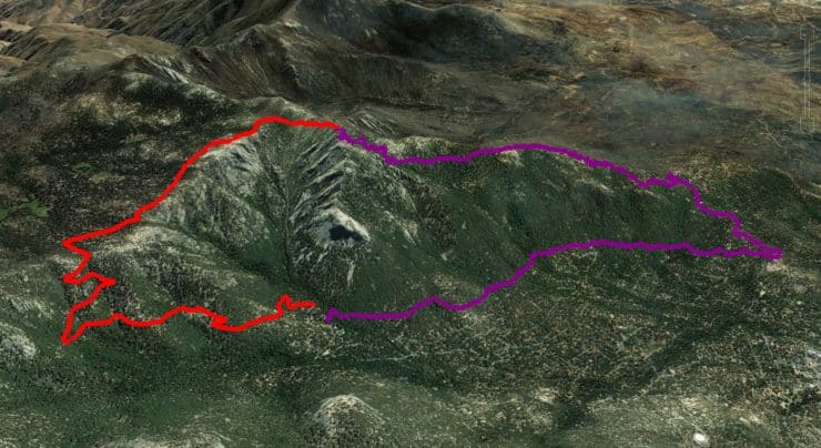 Tahquitz Peak Loop 3d Map