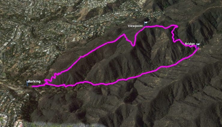 Temescak Canyon Hike 3d Map