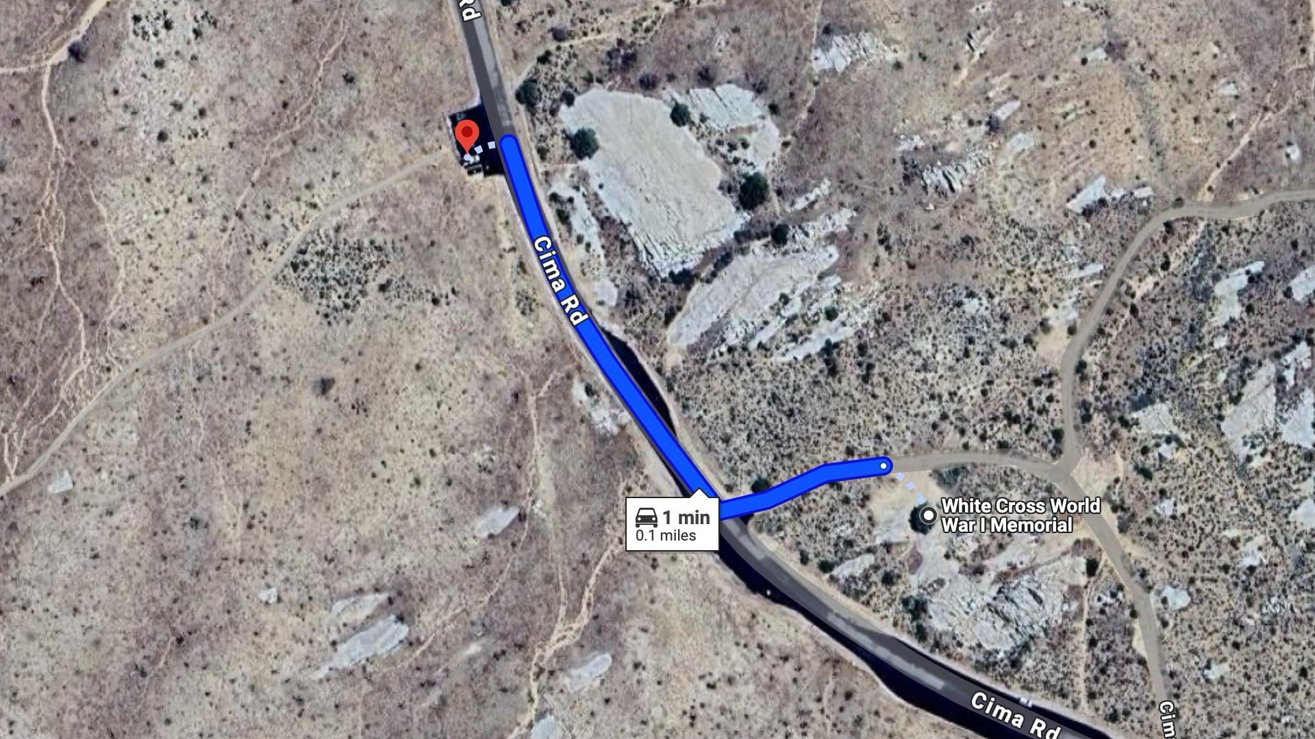 Teutonia Peak Trailhead Location Mojave Cross