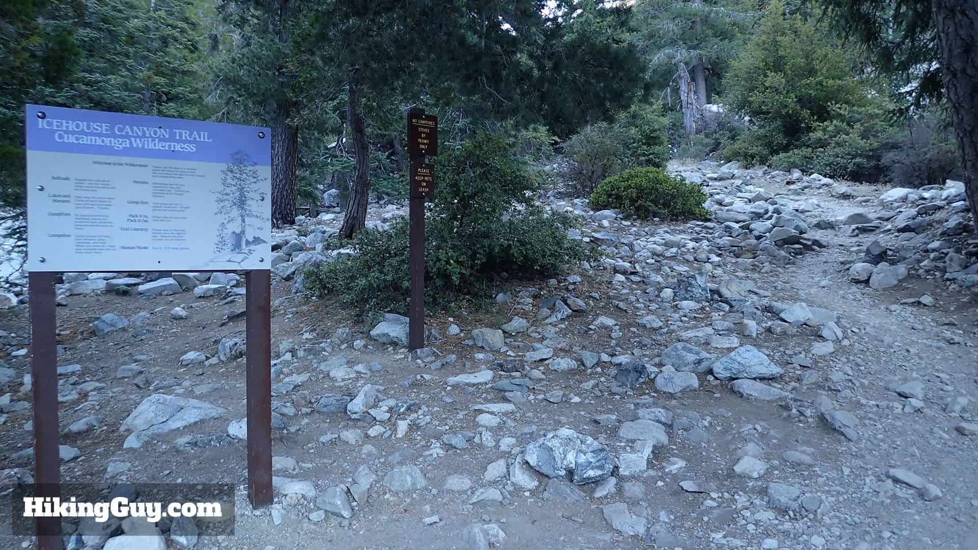 border with the Cucamonga Wilderness