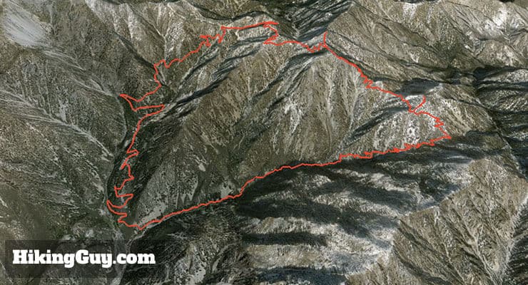 Three T’s Trail 3d map