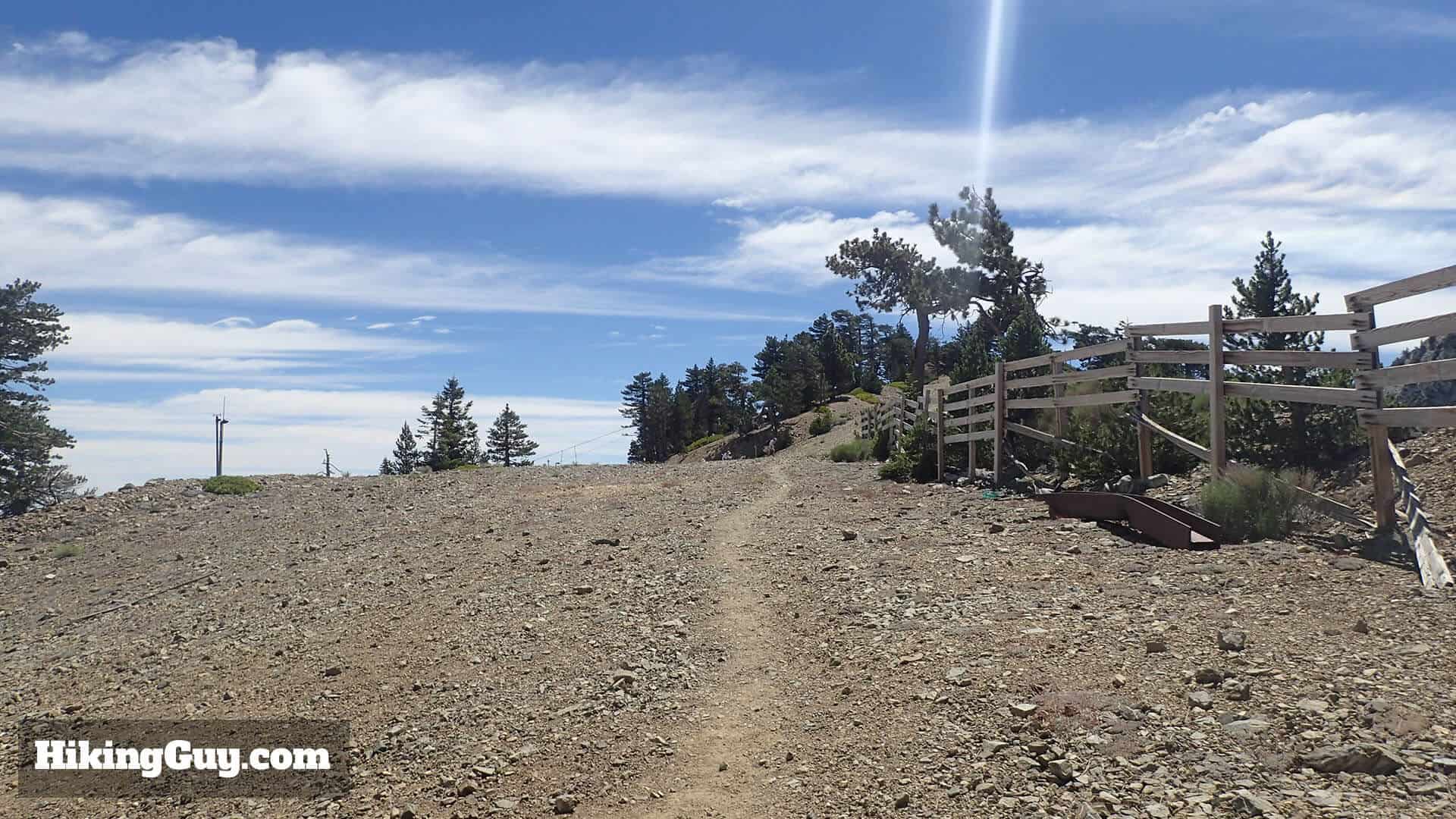 trail in the Thunder Mountain ski area