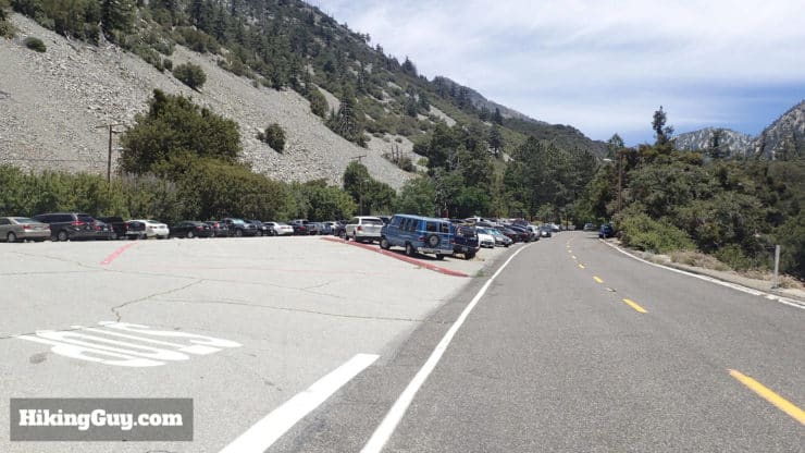 Icehouse Canyon Trailhead parking lot