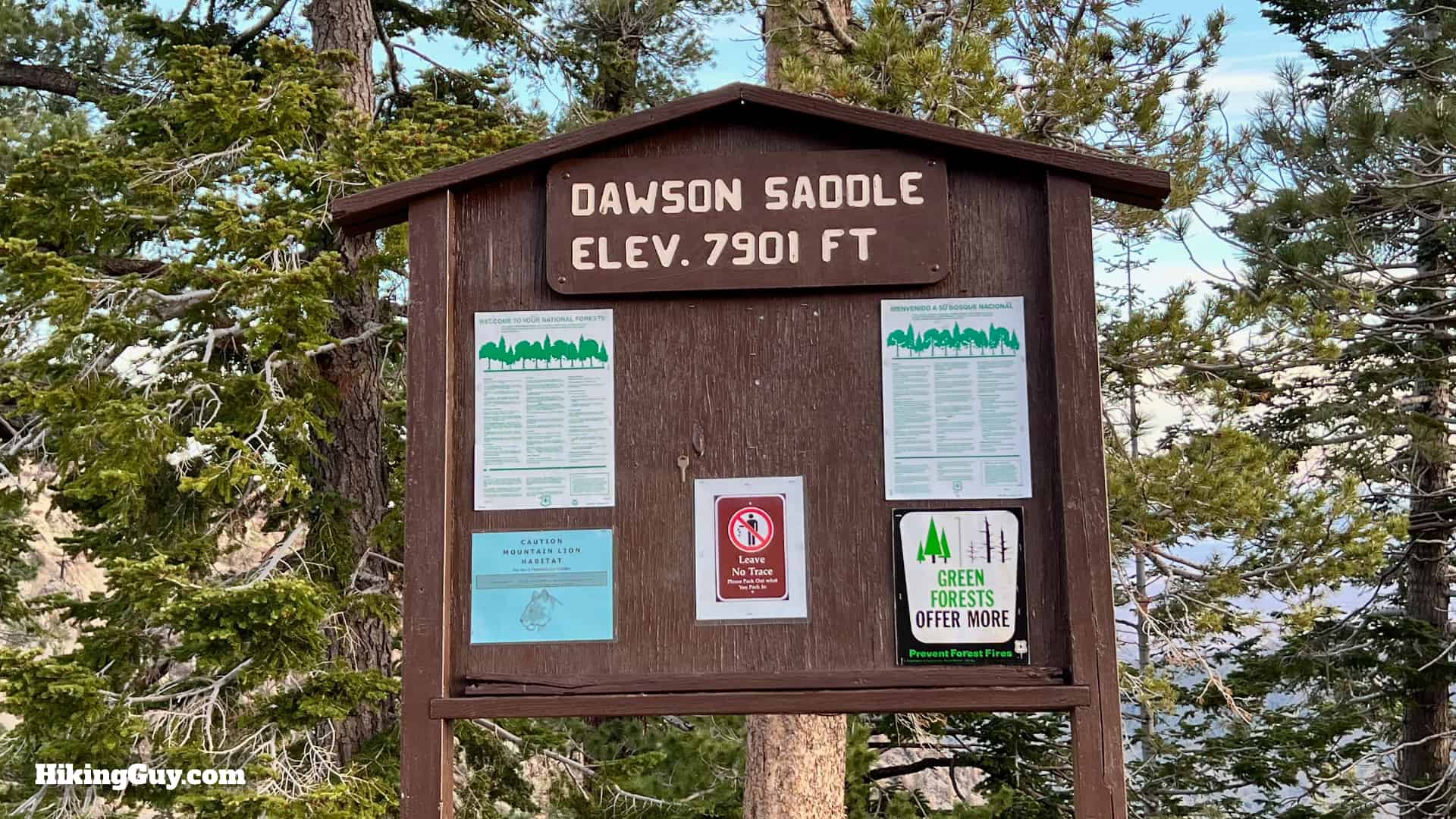 Throop Peak Mount Burnham Baden Powell Directions 2