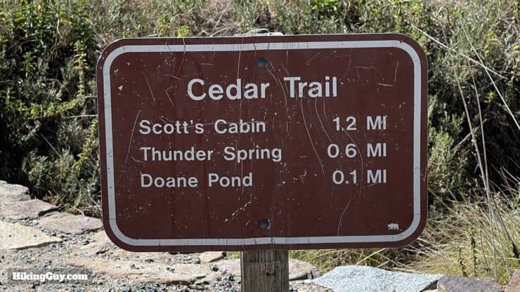 Thunder Spring Trail Directions 38
