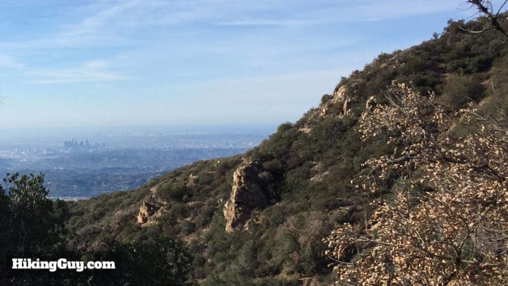 view of la from echo mountain hike