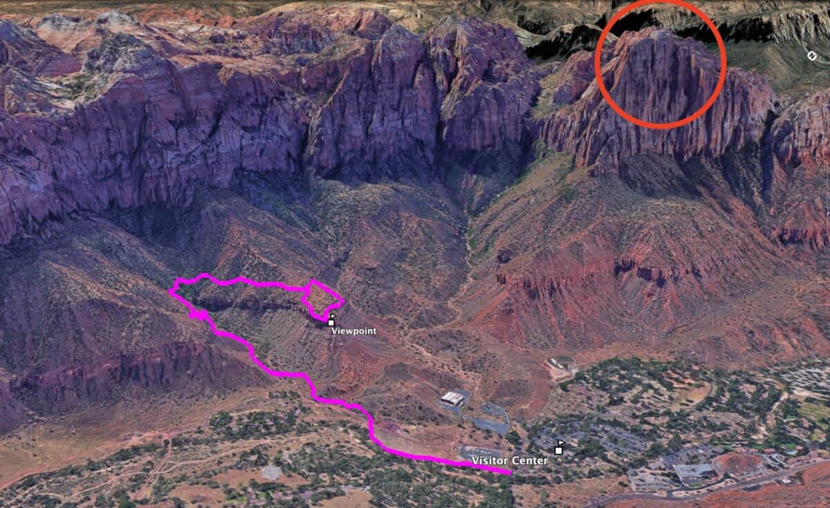 Watchman Trail Map 3d Map