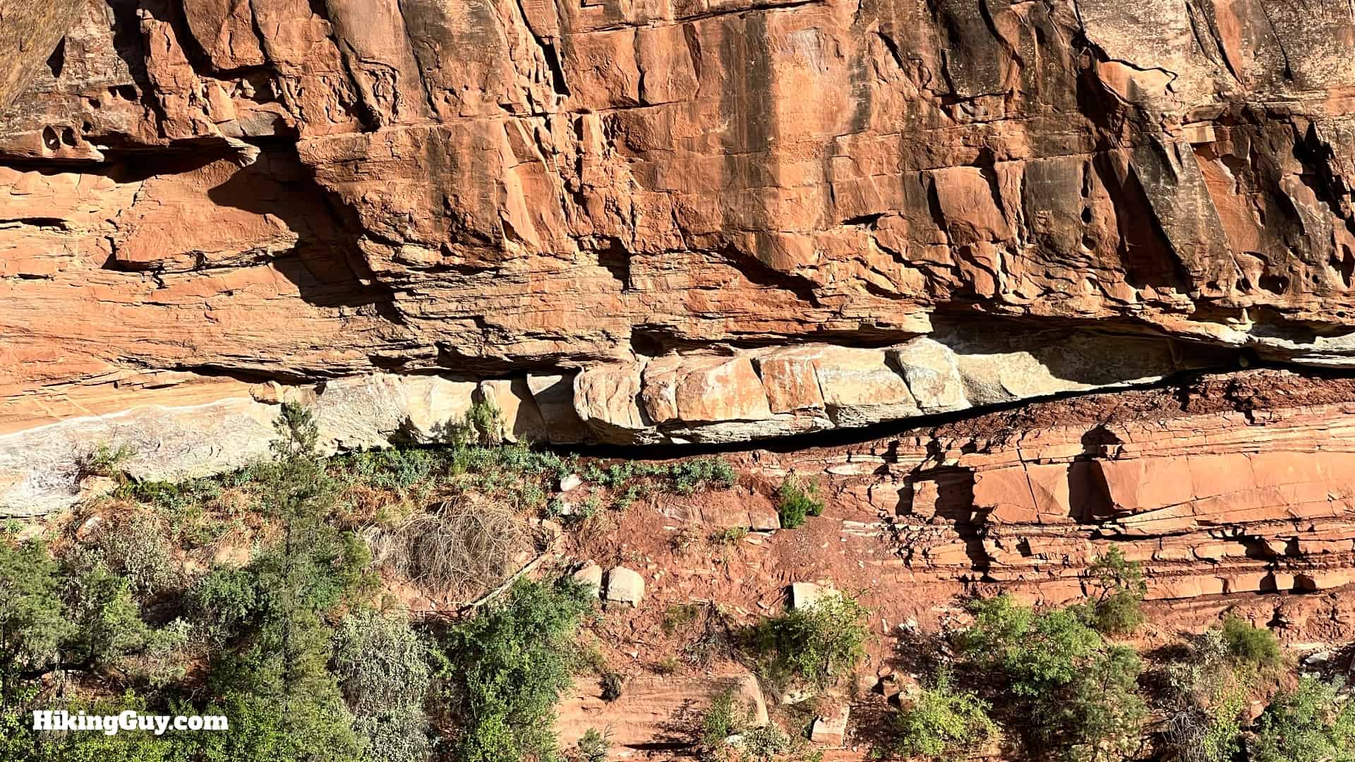 Watchman Trail Map Rock Formation