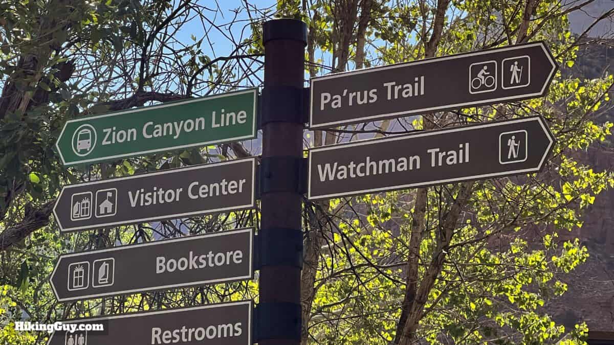 Watchman Trail Zion Directions 1