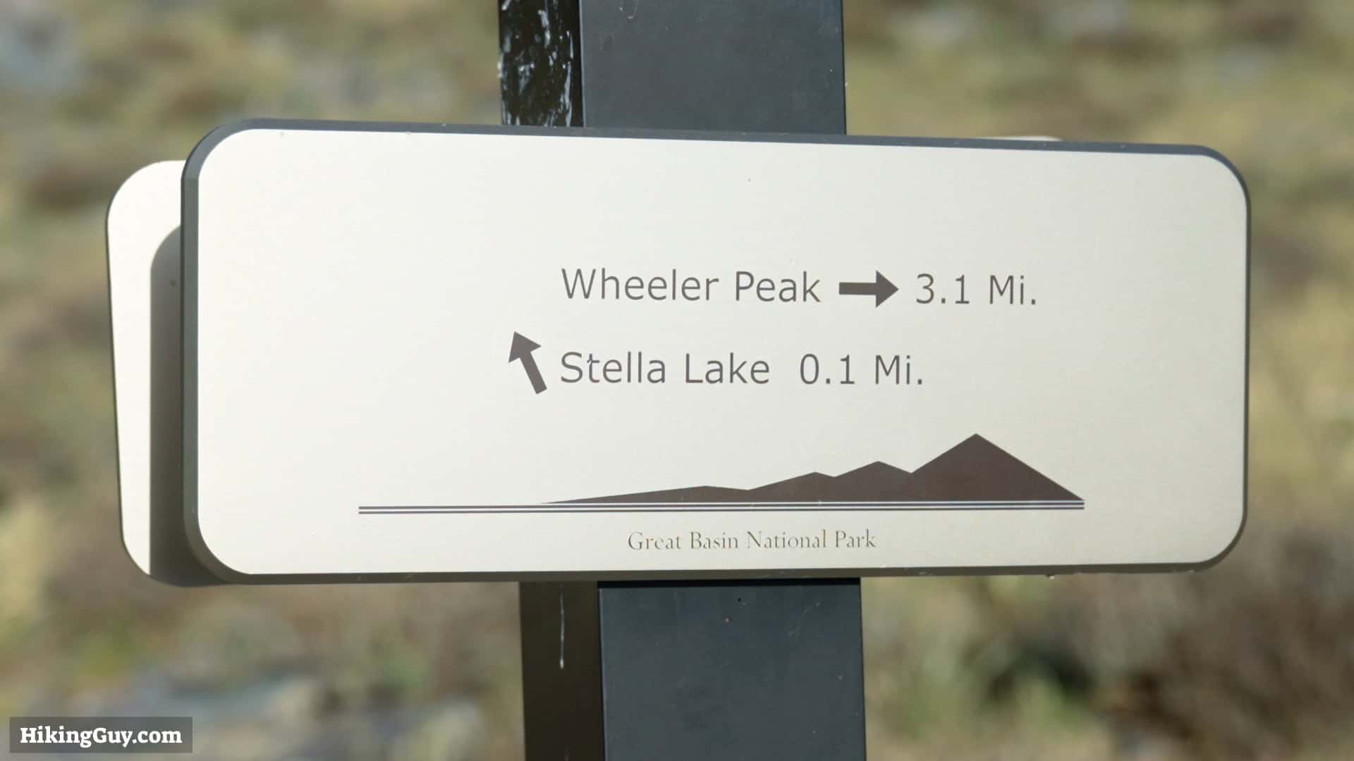 Wheeler Peak Nv Trail Sign