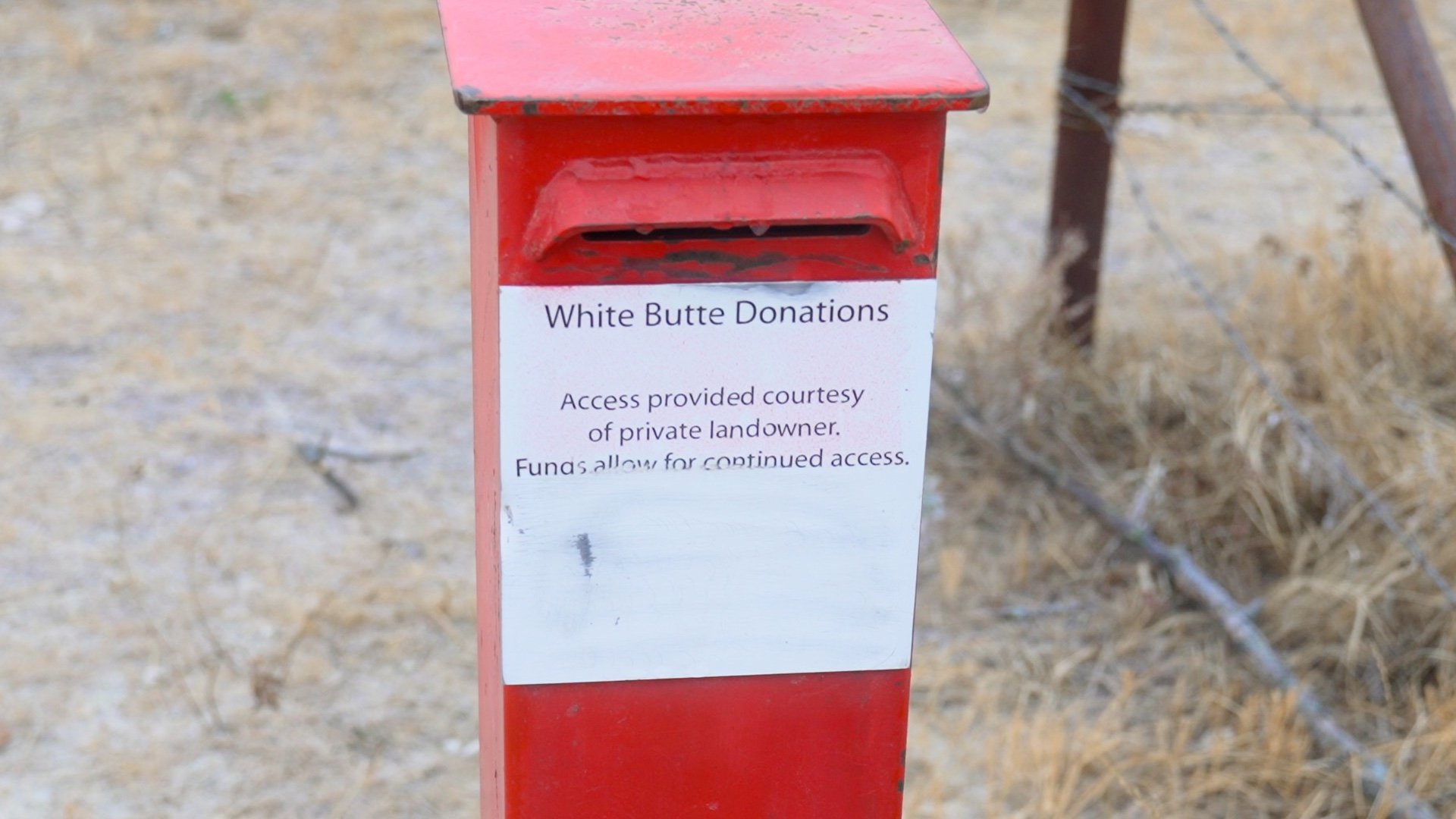 White Butte Donation Box