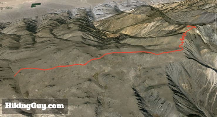 white mountain peak 3d map