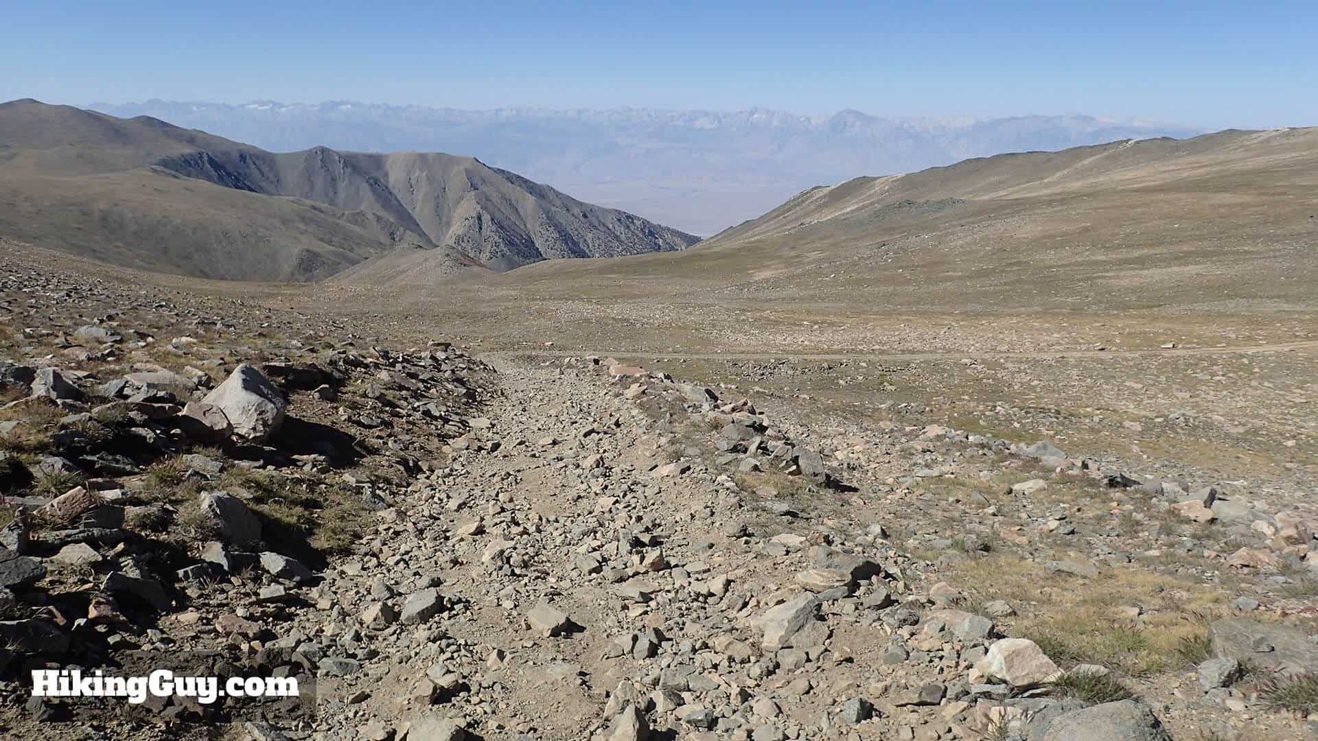 white mountain peak hike