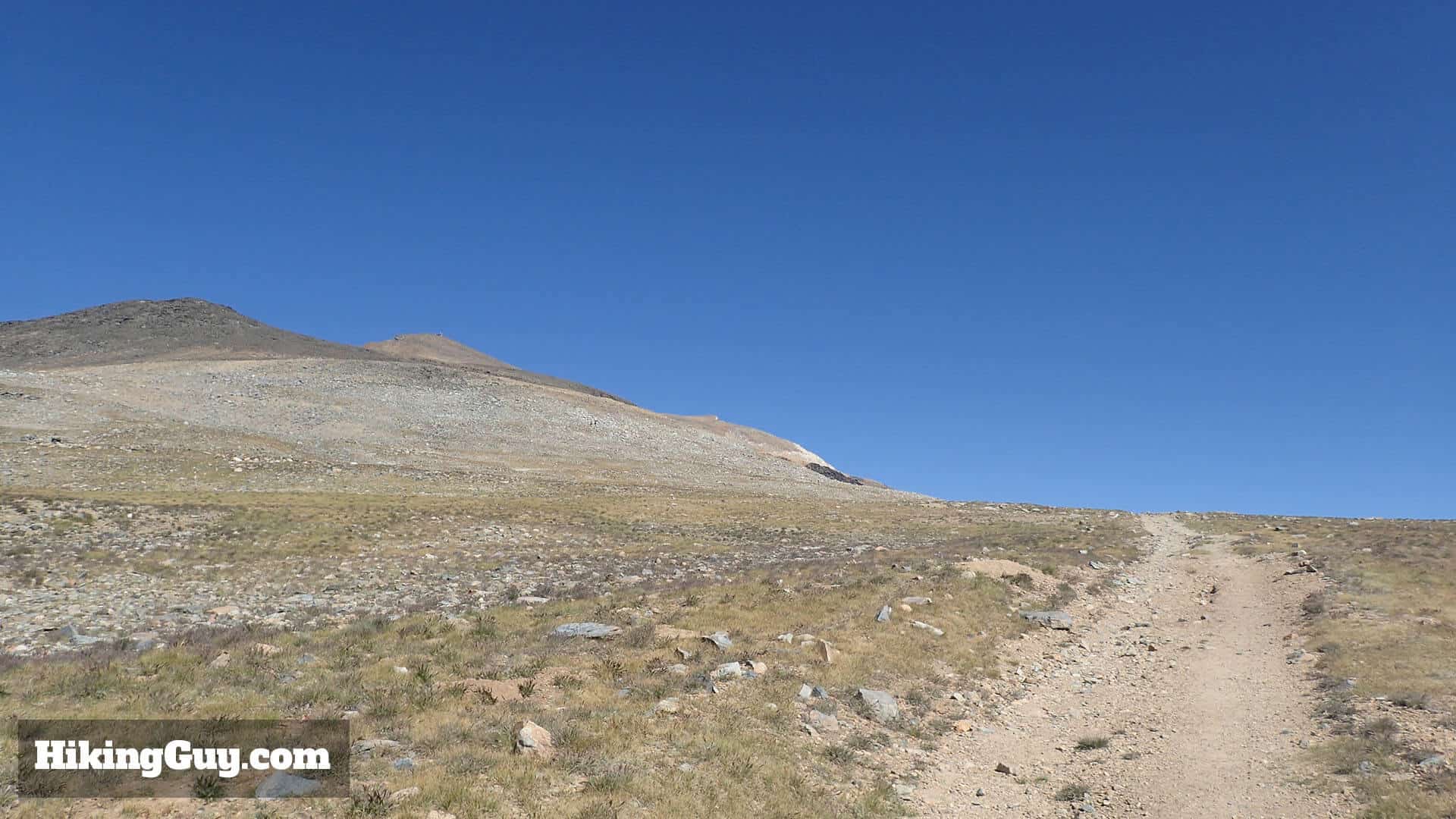 white mountain peak hike