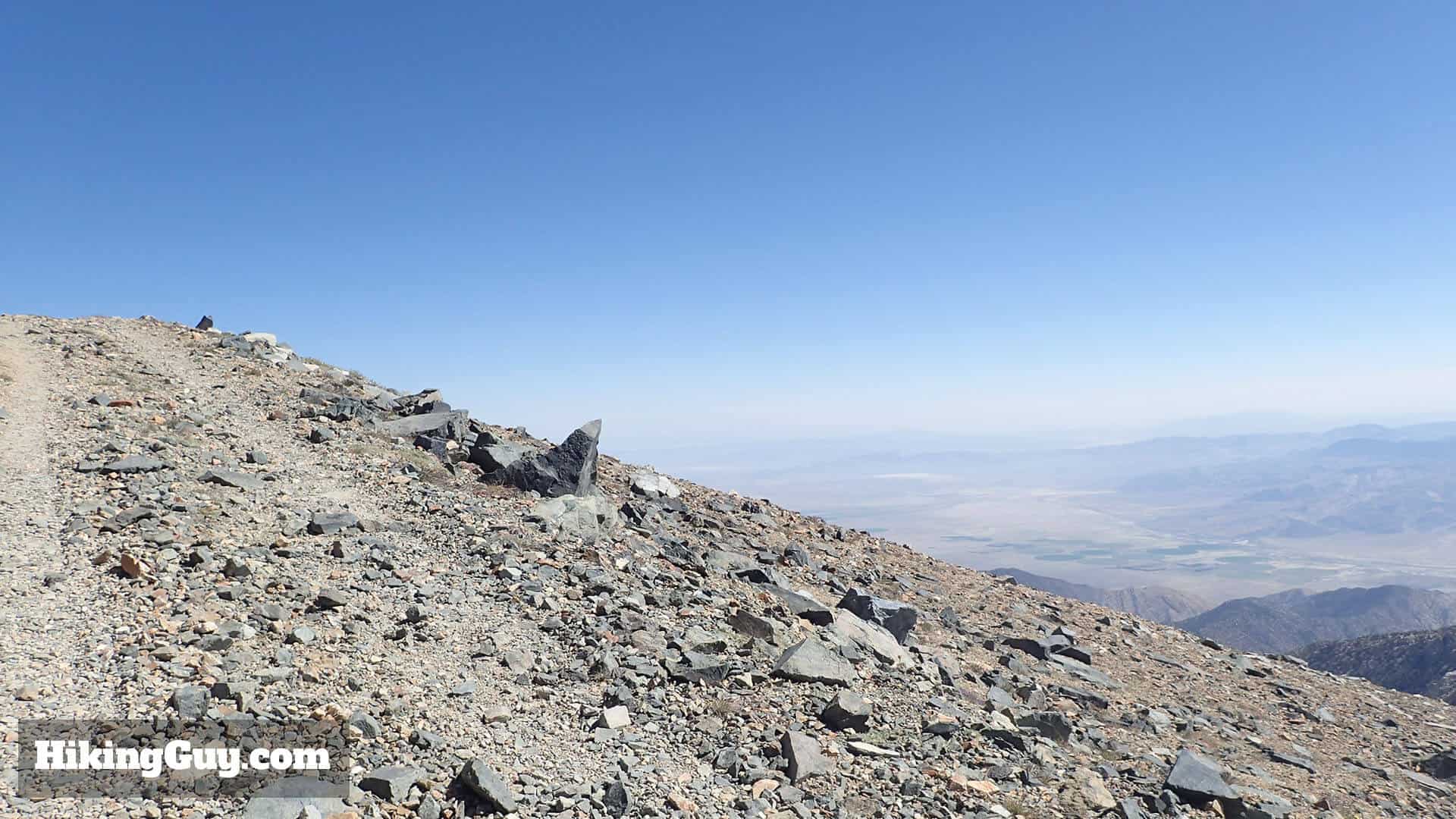 white mountain peak hike