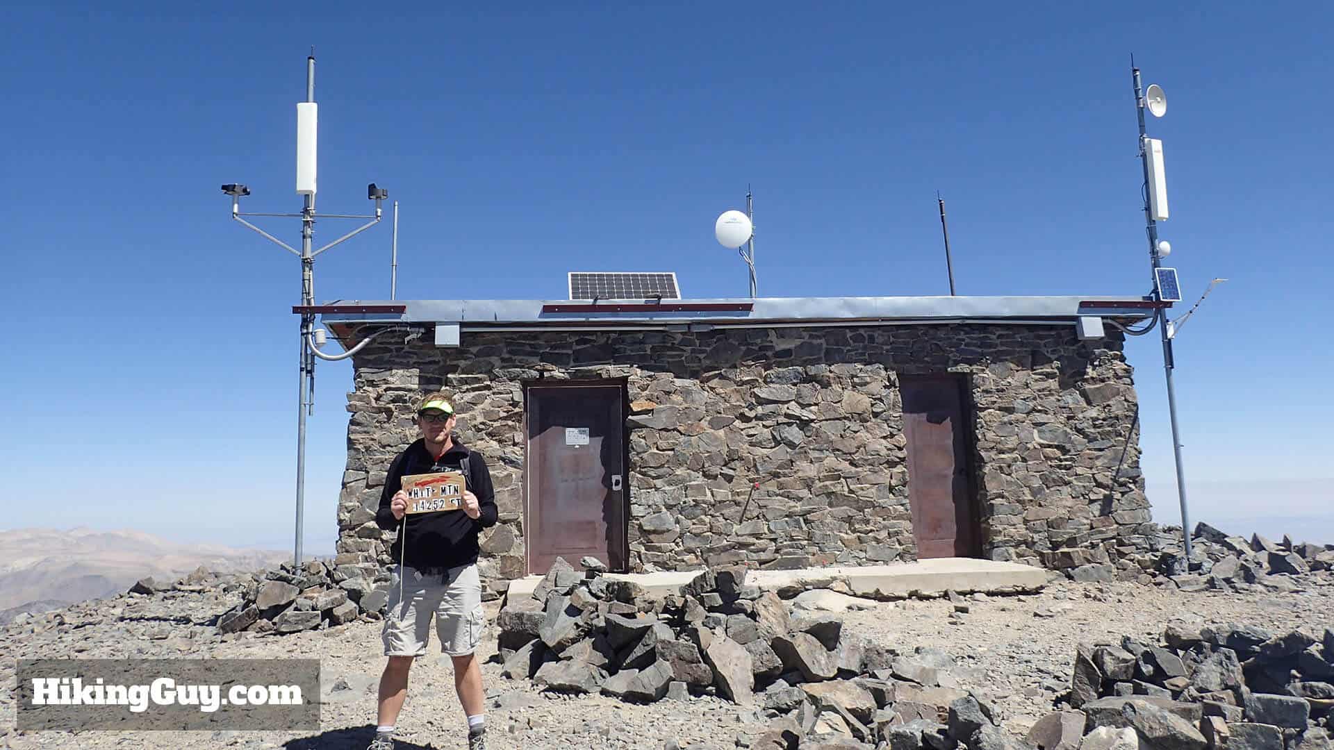 white mountain peak hike