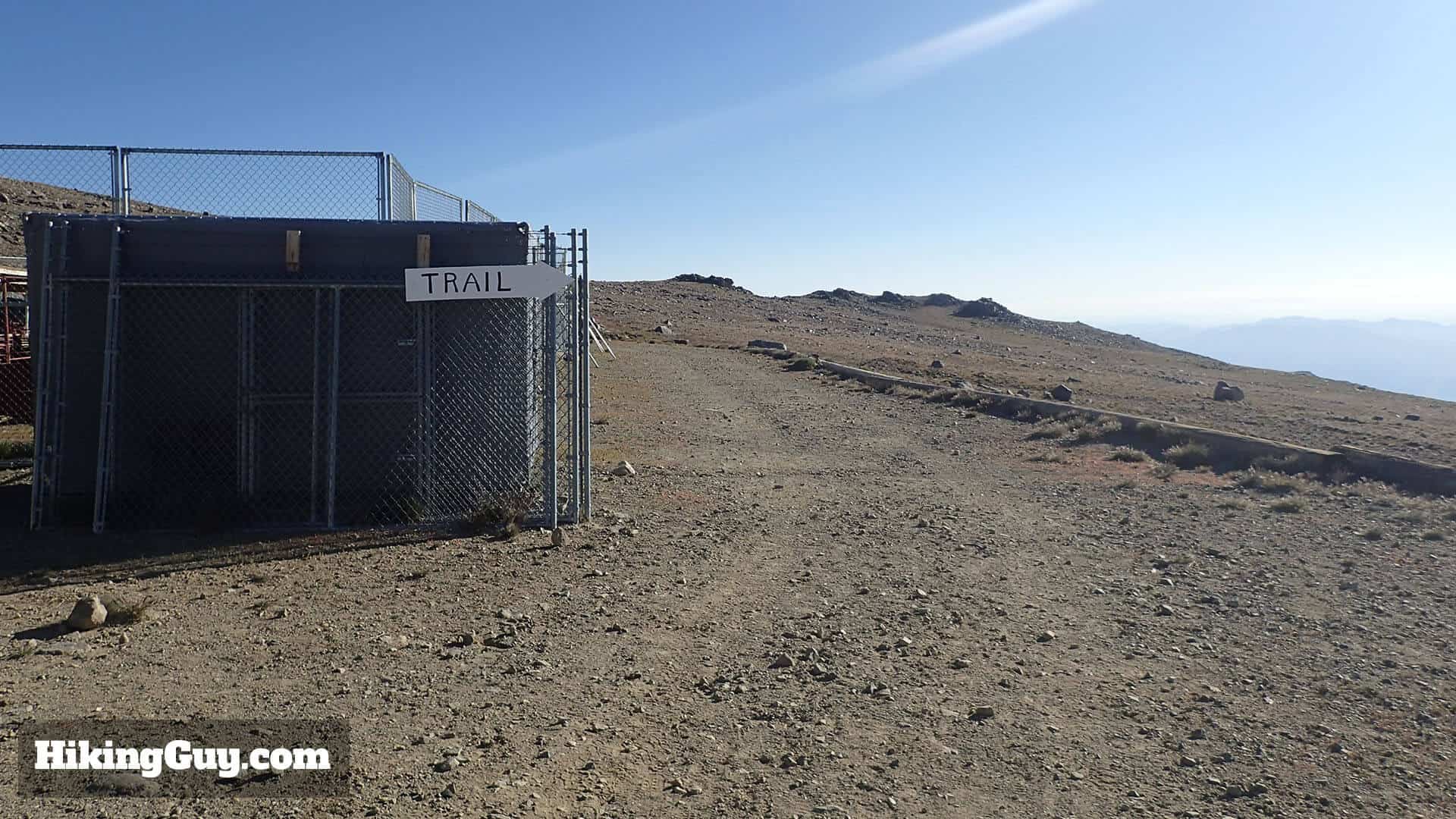 white mountain peak hike