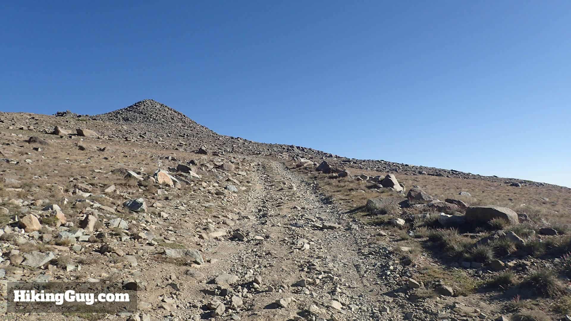 white mountain peak hike