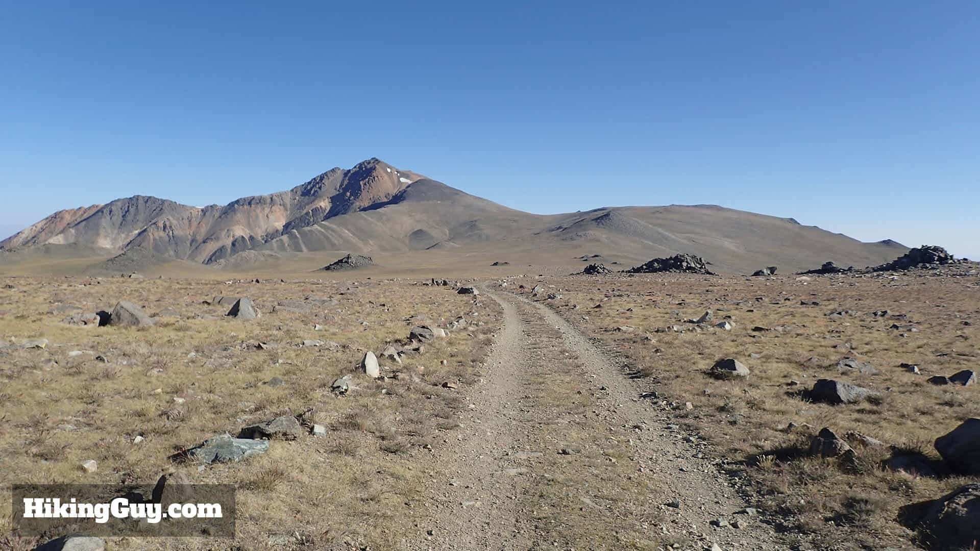 white mountain peak hike