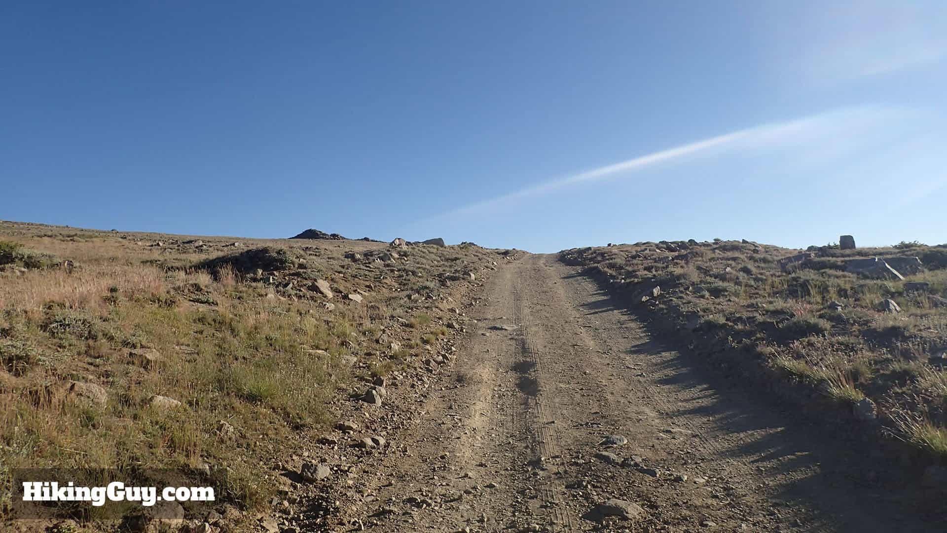 white mountain peak hike trail