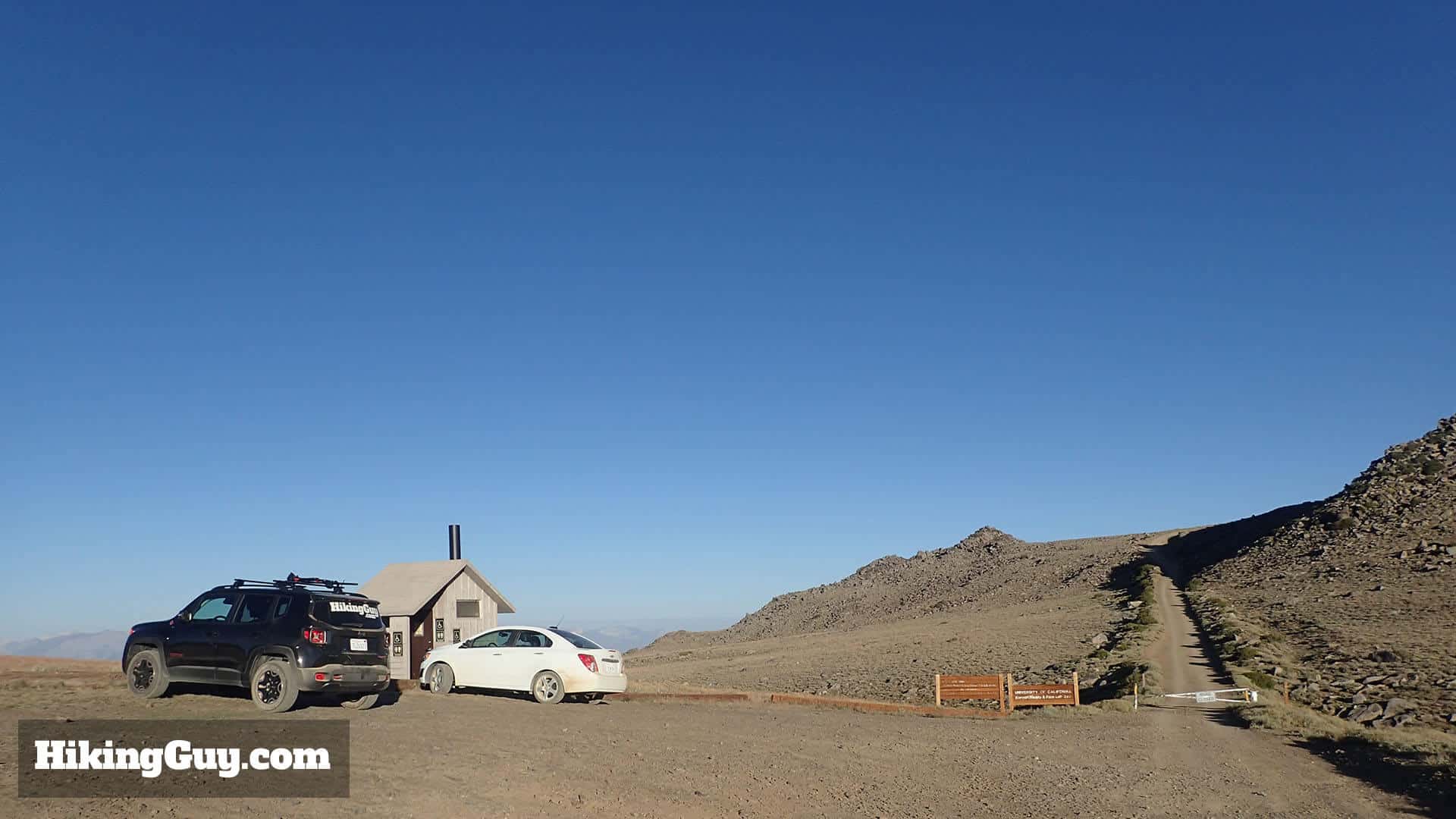 white mountain peak hike