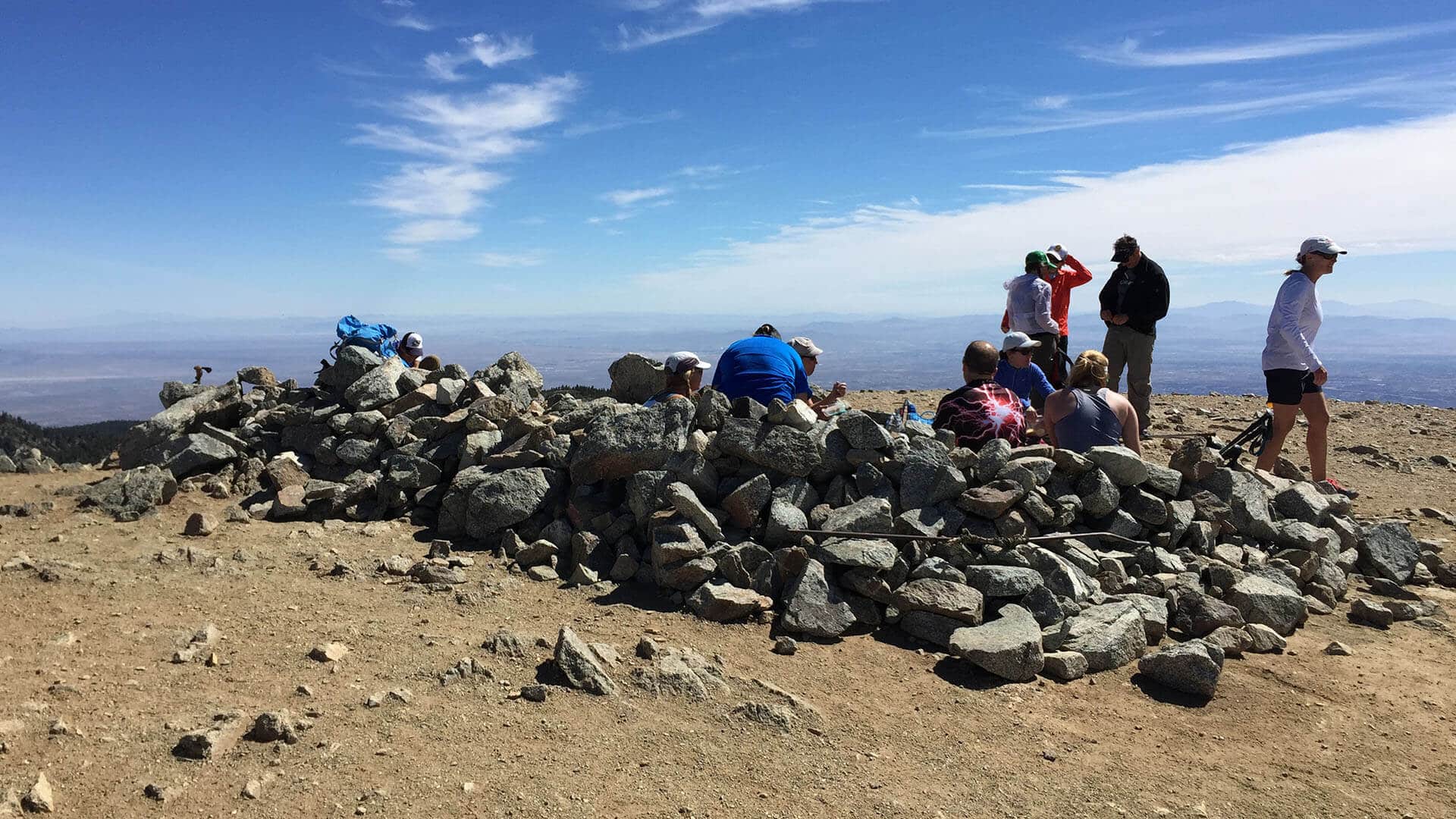 wind shelters on mt baldy