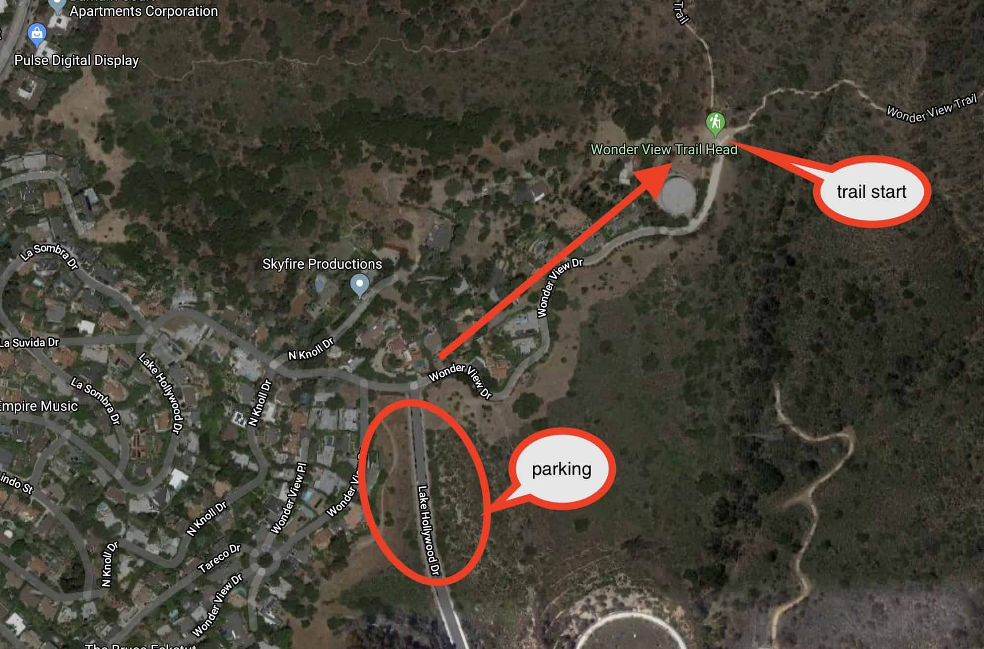 Wisdom Tree Hike Parking