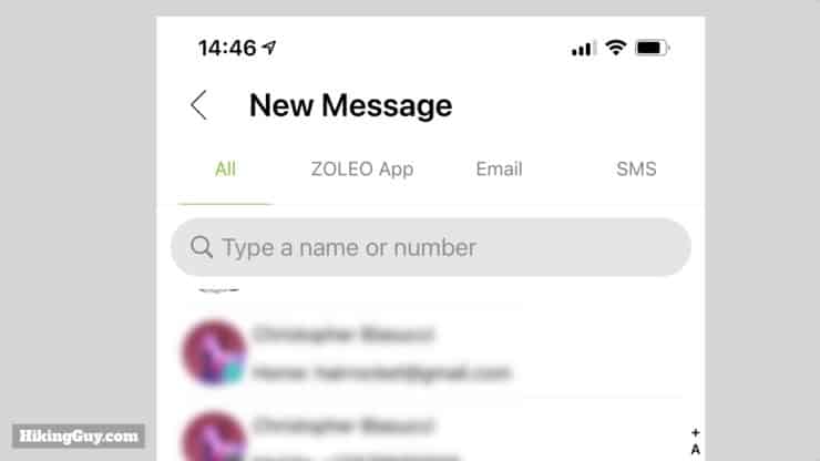 Zoleo Message Send 2